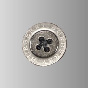 Burberry Silver Metal Button 25mm Blazer Center Trench Coat Replacement